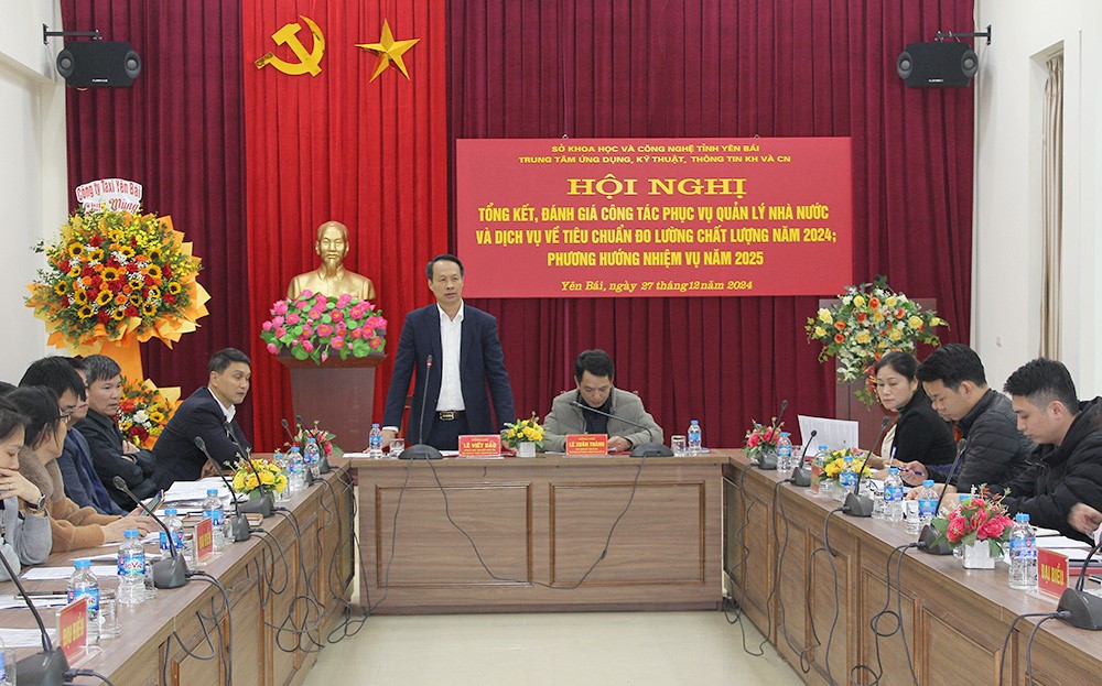 HỘI NGHỊ TỔNG KẾT, ĐÁNH GIÁ CÔNG TÁC PHỤC VỤ QUẢN LÝ   NHÀ NƯỚC VÀ DỊCH VỤ VỀ TIÊU CHUẨN ĐO LƯỜNG CHẤT LƯỢNG NĂM 2024; PHƯƠNG HƯỚNG NHIỆM VỤ NĂM 2025